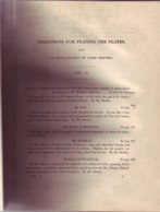 Dircetions for Placing the Plates